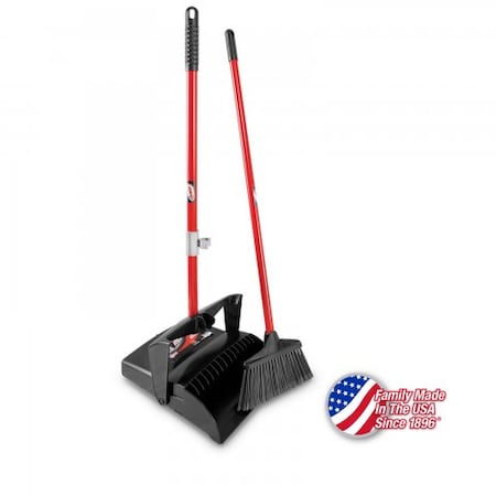 Libman Libman Commercial Lobby Broom & Dust Pan Set - Open Lid - 919 919
